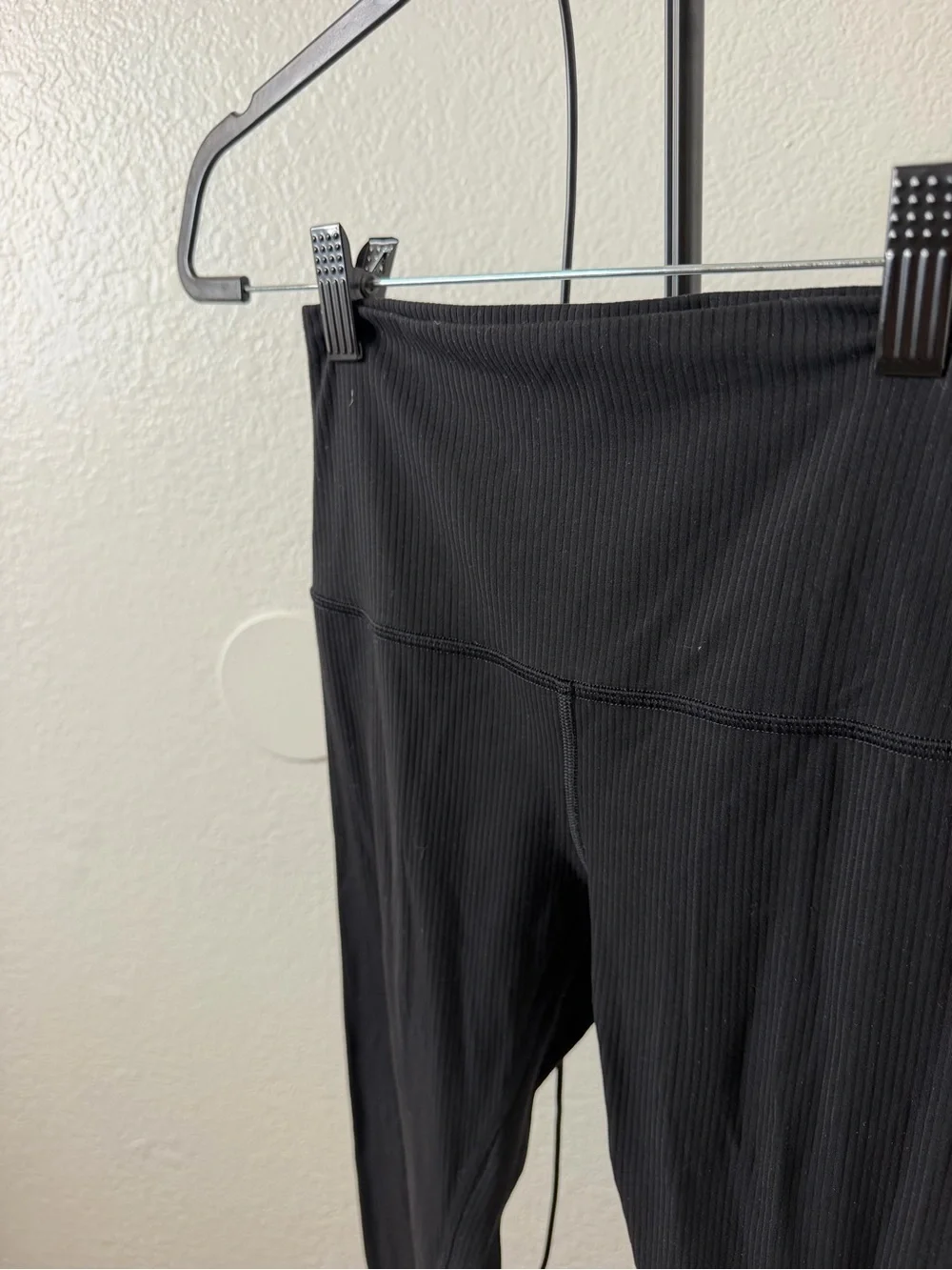 lululemon athletica Black High-Rise Ribbed Leggings